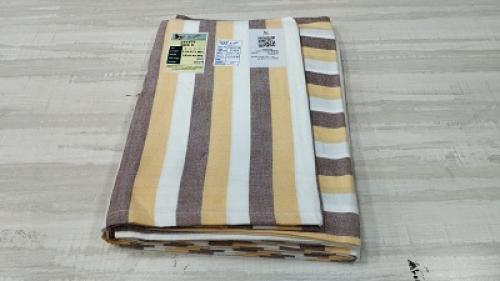 BEDSHEET STRIPE 90X108 2 PILLOW COVER